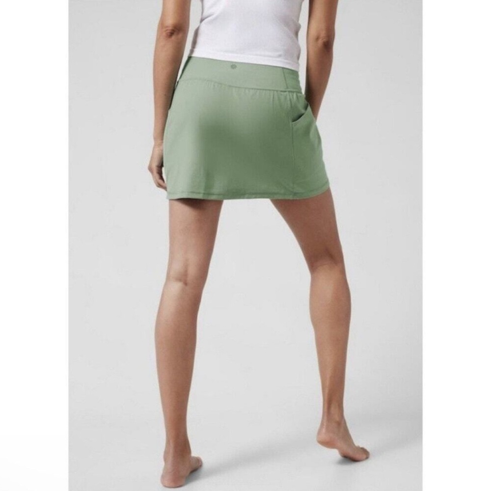 Athleta NWT S Salutation Stash Pocket 14.5” Skort Lagoon (Mint Green) - Picture 3 of 12
